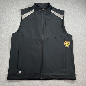 HAWX Men’s XL Black Reflective Softshell Moto Work Vest Water Resistant NWT